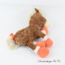 TRUDI Braun und Orange Esel oder Pferd Plüsch 30 cm