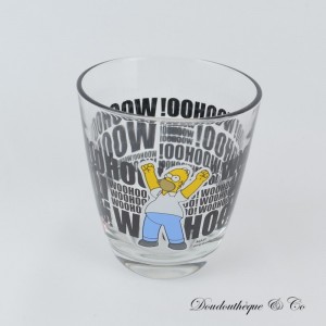 Homer Die Simpsons Glas WOOHOO Schwarz Quick 2013 9 cm