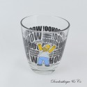 Homer Die Simpsons Glas WOOHOO Schwarz Quick 2013 9 cm