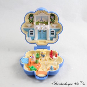 Box Polly Pocket BLUEBIRD Pariser Wohnung von Fifi Blaue Blume 1 Charakter 1990