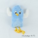 Werbe Plüschtier Vogel Minidou Henkei Teddybär Weichspüler blau 44 cm