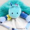 Doudou plat Croco DOUDOU ET COMPAGNIE crocodile tropi'cool DC3287 23 cm