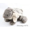 DIMPEL grau braun Kaninchen Plüsch Schal beige 25 cm
