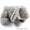 DIMPEL grau braun Kaninchen Plüsch Schal beige 25 cm