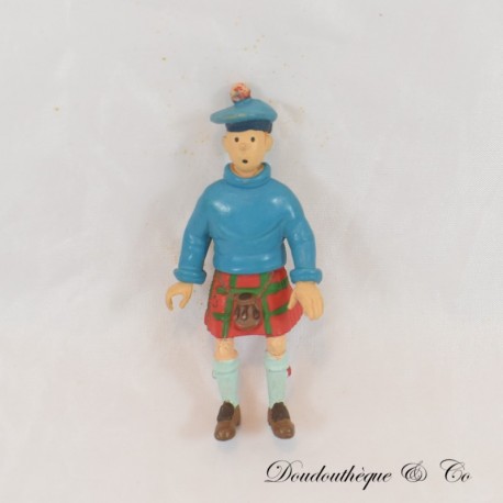 Tim und Struppi L'Ile Noire Figur HERGE Tim und Struppi im schottischen Kilt, Sitzposition 9 cm Tim und Struppi L'Ile Noire Figur HERGE Tim und Struppi im schottischen Kilt, Sitzposition 9 cm