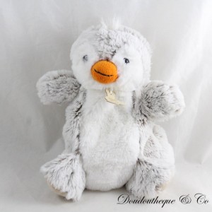 Pinguin Puppendecke BEAR STORY grau weiß