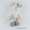 NICOTOY Junge Plüsch verkleidet als grau-weiße Kuh 24 cm