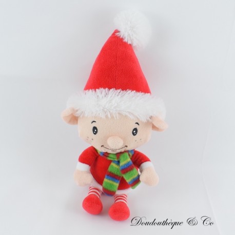 Elf Plüsch FIZZI Weihnachten rot grün mehrfarbig Schal 35 cm Elf Plüsch FIZZI Weihnachten rot grün mehrfarbig Schal 35 cm