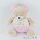 Leclerc rosa Stern MOTS D'ENFANTS Maus Plüsch 25 cm
