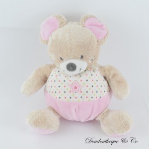 Leclerc rosa Stern MOTS D'ENFANTS Maus Plüsch 25 cm