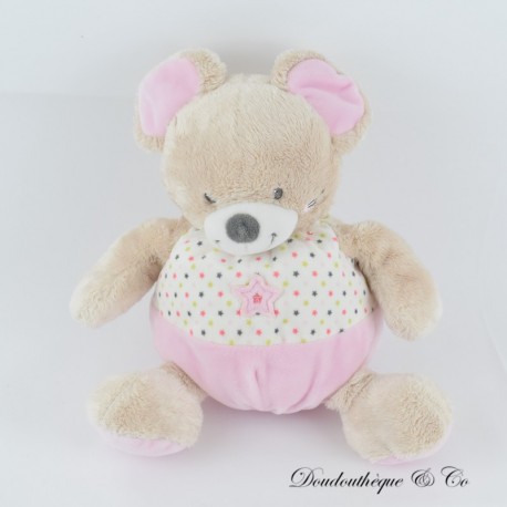 Leclerc rosa Stern MOTS D'ENFANTS Maus Plüsch 25 cm Leclerc rosa Stern MOTS D'ENFANTS Maus Plüsch 25 cm