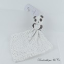 DUNNESBABY Panda Einstecktuch Decke Schwarz-Weiß Swaddle 39 cm