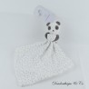 DUNNESBABY Panda Einstecktuch Decke Schwarz-Weiß Swaddle 39 cm
