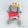 SIGIKID Elefant Puppendecke Grau und Rot Gelb Krone Rosa Herzen 35 cm