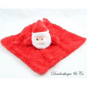 Weihnachtsmann Flachdecke TEX BABY Rot Quadrat Samt 25 cm