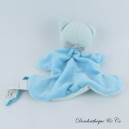 Flaches Bär Kuscheltier VON DER GLEICHEN IN DIE GLEICHE DPAM blaue Bandanas und Glocke 20 cm