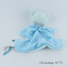 Flaches Bär Kuscheltier VON DER GLEICHEN IN DIE GLEICHE DPAM blaue Bandanas und Glocke 20 cm