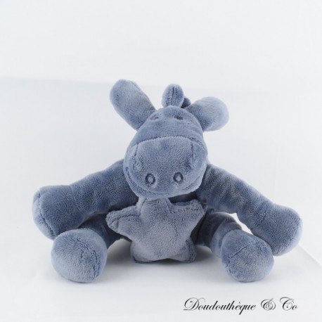 Paco NOUKIE'S blauer Esel musikalischer Plüsch Stern Reißverschluss 15 cm Paco NOUKIE'S blauer Esel musikalischer Plüsch Stern Reißverschluss 15 cm