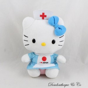 Hello Kitty SANRIO Krankenschwester I love Japan blaues Kleid 17 cm