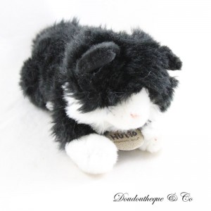 Hutto schwarz weiß schwarz Katze Plüschtier KEEL TOYS Halskette 25 cm