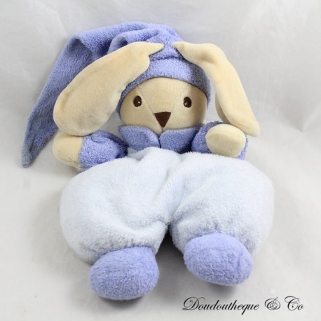 Vintage Blau Beige Teddybär Hase Kuscheltier Mütze 30 cm Vintage Blau Beige Teddybär Hase Kuscheltier Mütze 30 cm
