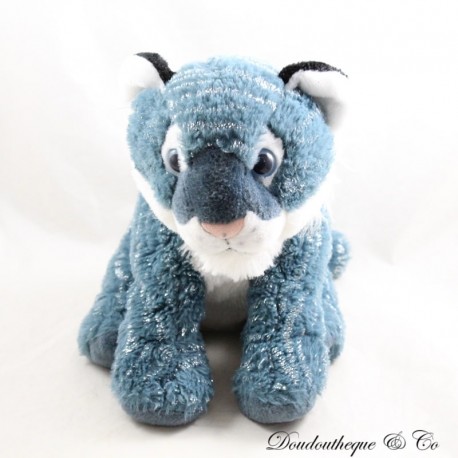 Peluche tigre WILD REPUBLIC argento blu metallizzato 30 cm Peluche tigre WILD REPUBLIC argento blu metallizzato 30 cm