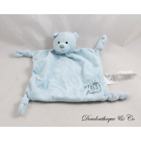 Z Meine besten Freunde blau 4 geknotete Ecken flaches Kuscheltier 22 cm Z Meine besten Freunde blau 4 geknotete Ecken flaches Kuscheltier 22 cm