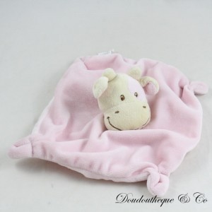 Kuh flaches Kuscheltier NICOTOY pink c