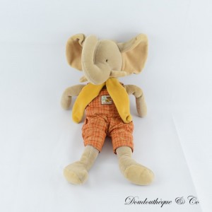 Elefant Plüsch MOULIN ROTY Les Zazous braun 40 cm