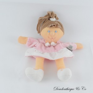Mädchen Puppendecke STERNTALER Puppe Braun Rosa Kleid 32 cm