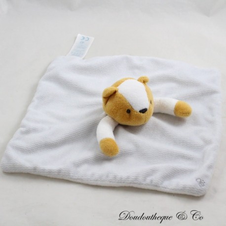 Flache Fuchsdecke OBAIBI grau weiß senf Wellenmuster 24 cm Flache Fuchsdecke OBAIBI grau weiß senf Wellenmuster 24 cm