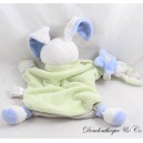 Kaninchenpuppe Kuscheltier DOUDOU ET COMPAGNIE grau blau