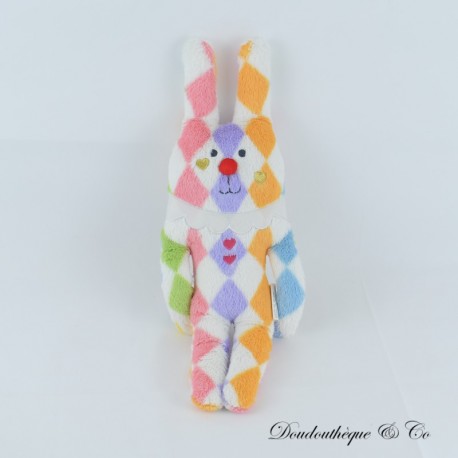 CRAFTHOLIC mehrfarbiger Kaninchen Plüsch mit weißem Kragen und Herz 42 cm CRAFTHOLIC mehrfarbiger Kaninchen Plüsch mit weißem Kragen und Herz 42 cm