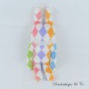 CRAFTHOLIC multicoloured rabbit plush with white collar and heart 42 cm