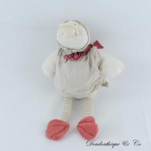 Plüschtier Edward die Ente MOULIN ROTY Leinenanzug roter Schal 36 cm