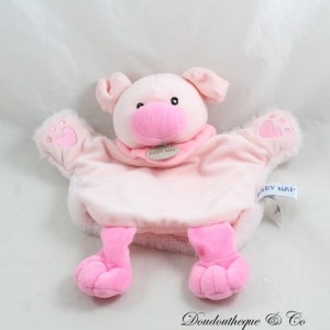 Schweinepuppe Kuscheltier BABY NAT' pink La Ferme BN0462