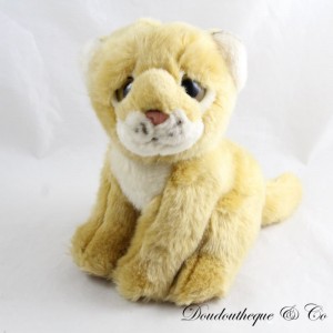 Peluche lion WILD REPUBLIC beige assis