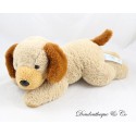 SIMBA TOYS Nicotoy brauner Hundeplüsch auf dem Bauch liegend 32 cm