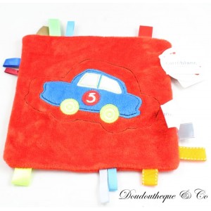 Pkw-Kuscheltier für flaches Auto CARRÉ BLANC Carréblanc rouge