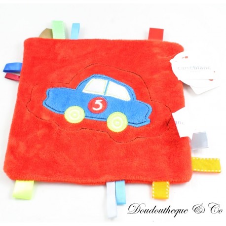 Pkw-Kuscheltier für flaches Auto CARRÉ BLANC Carréblanc rouge Pkw-Kuscheltier für flaches Auto CARRÉ BLANC Carréblanc rouge