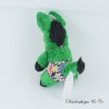 Esel Plüsch VERTBAUDET grün Blumenanzug und Vintage-Sonnenbrille 17 cm