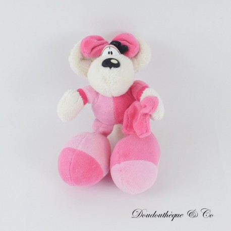 DIDDL Peluche Diddlina Depesche topo bianco rosa con fazzoletto rosa 17 cm DIDDL Peluche Diddlina Depesche topo bianco rosa con fazzoletto rosa 17 cm