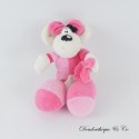 DIDDL Diddlina Depesche rosa weiße Maus Plüschtier mit rosa Einstecktuch 17 cm