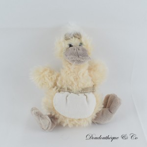 Grembiule imbottito gallina o oca BUKOWSKI beige pelo lungo 20 cm