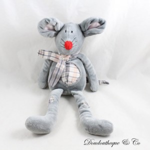Mausplüsch CP INTERNATIONAL grau Passe Plaid Stoff 34 cm