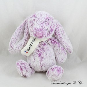 CMP Kaninchen Souvenir Plüschschal Les 2 Alpes meliert lila weiß 24 cm
