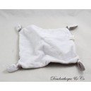 Flache Katze Kuscheltier SIMBA DICKIE grau weiß geknotete Ecken 22 cm