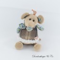 TRUDI Folky Maus Plüsch Blumenstoffe & Plaid 23 cm