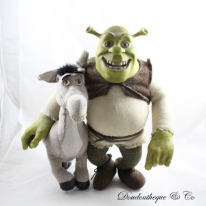 Shrek und der Esel Puppenset DREAMWORKS Farlane Toys Bewegliche Plüschpuppe zum Sammeln 36 cm