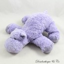 Lila GUND Nilpferd Plüsch Längliches lockiges Haar 24 cm